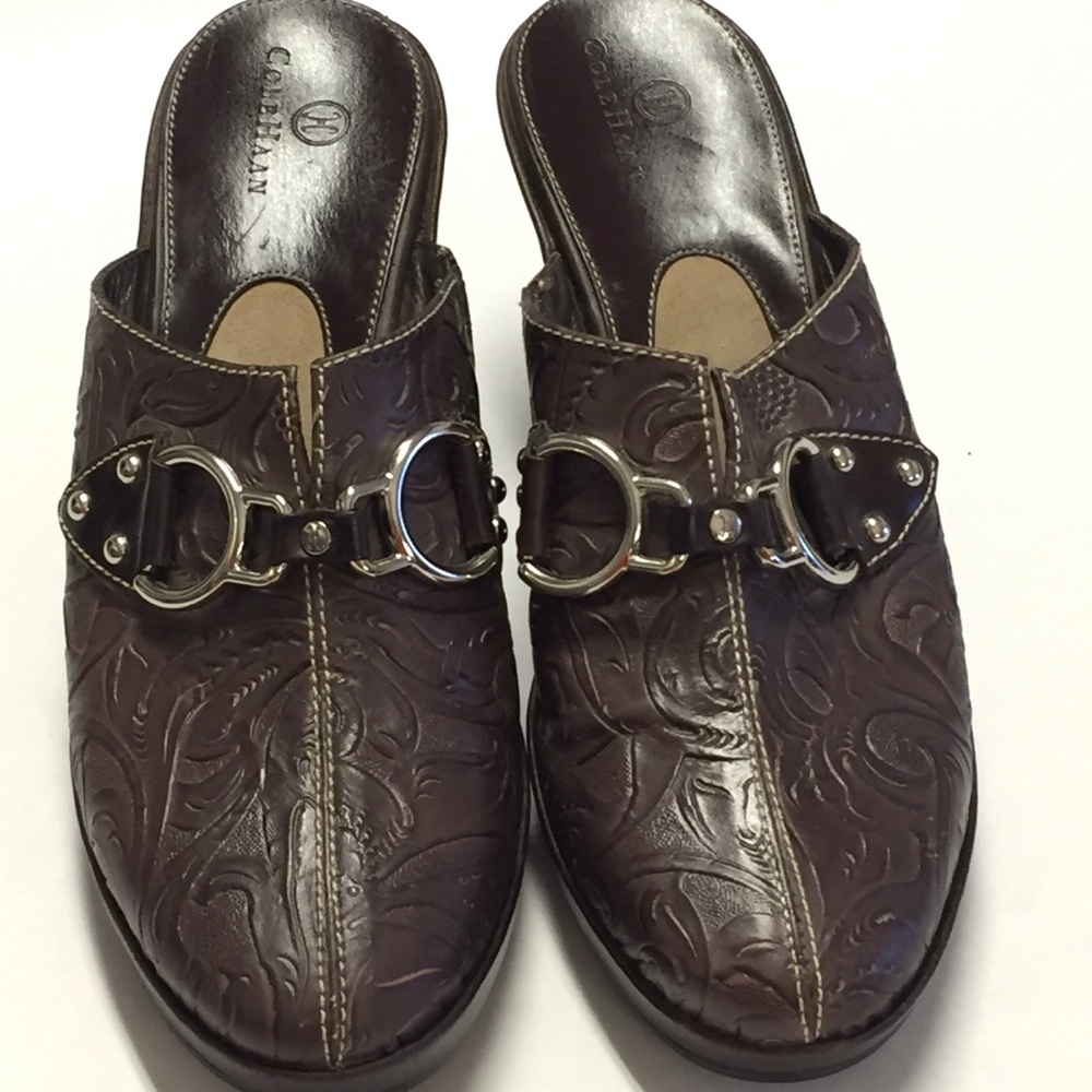 COLE HAAN Women’s Clogs Mules Brown Size 8AA